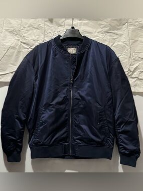 Gap Bomber Jacket Men's Medium (24.4 inch PtP) Navy Blue NWT